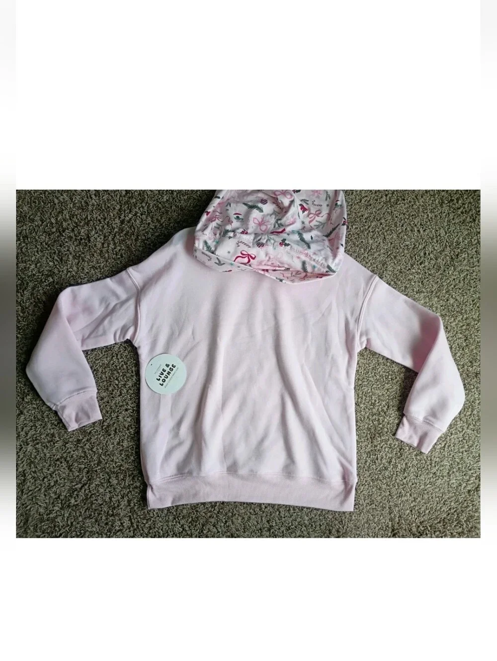 No Comment Pink Live And Lou Two Piece Set With Scuntchie Kids L (14) Christmas